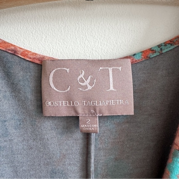 COSTELLO TAGLIAPIETRA • Spongy Floral Wrap Dress - Picture 4 of 14